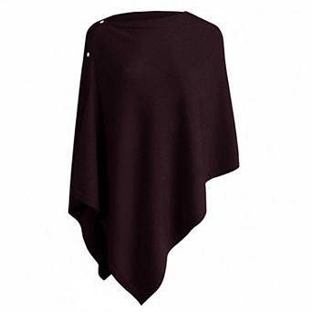 Women's Versatile Knitted Shawl Scarf Poncho Sweater Buttons Lightweight Spring Summer Fall Wraps