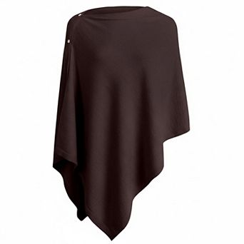 Women's Versatile Knitted Shawl Scarf Poncho Sweater Buttons Lightweight Spring Summer Fall Wraps