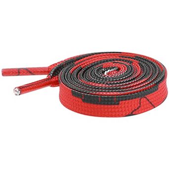 Women's Flat Irregular Color Blocks Shoelaces for Sneakers 2 Pairs 35.4"