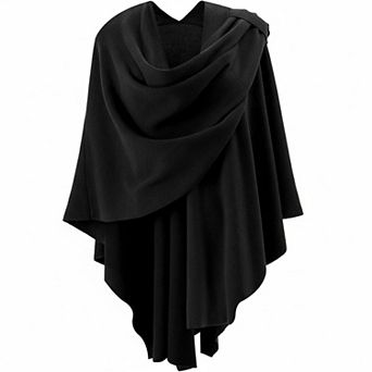 Womens Open Front Poncho Sweater Wrap Knitted Elegant Shawl Cape for Spring Fall Winter