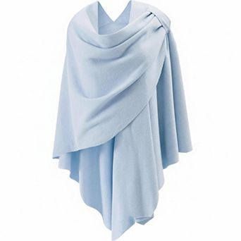 Womens Open Front Poncho Sweater Wrap Knitted Elegant Shawl Cape for Spring Fall Winter