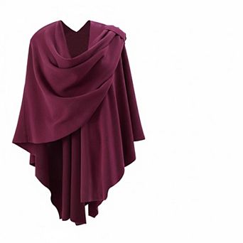 Womens Open Front Poncho Sweater Wrap Knitted Elegant Shawl Cape for Spring Fall Winter