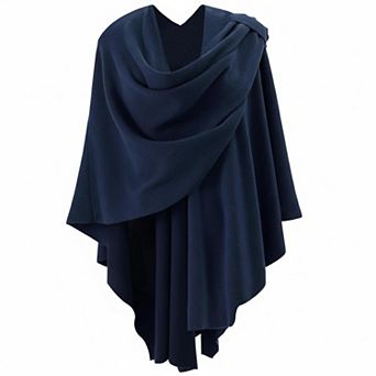 Womens Open Front Poncho Sweater Wrap Knitted Elegant Shawl Cape for Spring Fall Winter