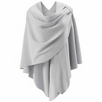 Womens Open Front Poncho Sweater Wrap Knitted Elegant Shawl Cape for Spring Fall Winter