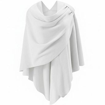 Womens Open Front Poncho Sweater Wrap Knitted Elegant Shawl Cape for Spring Fall Winter
