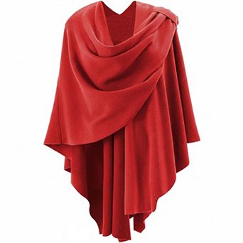 Womens Open Front Poncho Sweater Wrap Knitted Elegant Shawl Cape for Spring Fall Winter