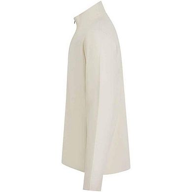Front Row Mens Pique Quarter Zip Sweatshirt