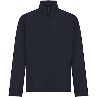 Front Row Mens Pique Quarter Zip Sweatshirt