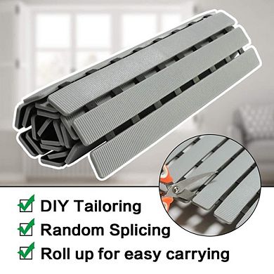 Shower Mat Non Slip Bathtub Suction Cups Drain Holes Easy Dry Easy Cut TPE PP Material