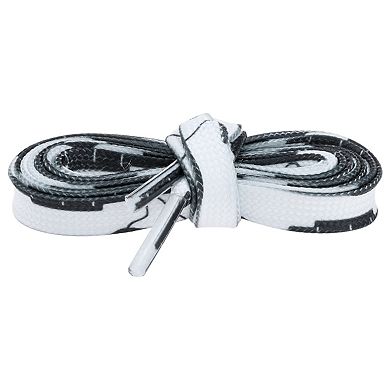 Women's Flat Irregular Color Blocks Shoelaces for Sneakers 2 Pairs