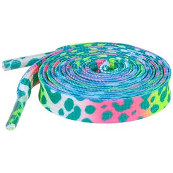 Women's Leopard Shoelaces Tie Dye Gradient for Sports Sneakers 2 Pairs 35.4"