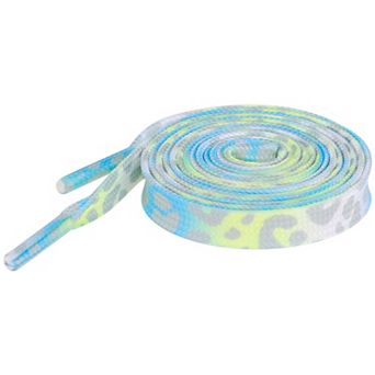 Women's Leopard Shoelaces Tie Dye Gradient for Sports Sneakers 2 Pairs 35.4"