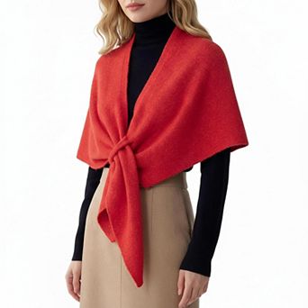 Women's Pashmina Triangle Shawl Wrap Knit Sweater Fall Winter Fashion Accessory