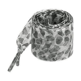Women's 1 Pair Leopard Print Ribbon Shoe Laces Wide Shoelaces for Sneakers 63"×1"