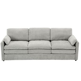 Pnronnc 3 Seater Cloud Sofa Couch Upholstered Chenille Sofa with Plush Cushion