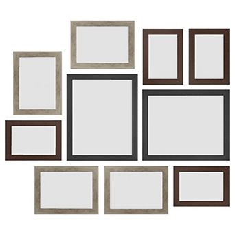 10 pc Gallery Wall Picture Frame Set for Photos, Wall or Tabletop Display