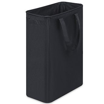 Slim Collapsible Laundry Basket Narrow Hamper With Handles Durable 600D Oxford Fabric Small Spaces