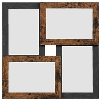 4-Opening Collage Picture Frame, MDF Display with Glass Panel, for Home or Office
