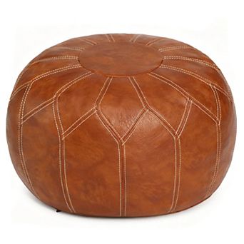 Unfilled Footstool Storage Ottoman Round Bohemian Mat