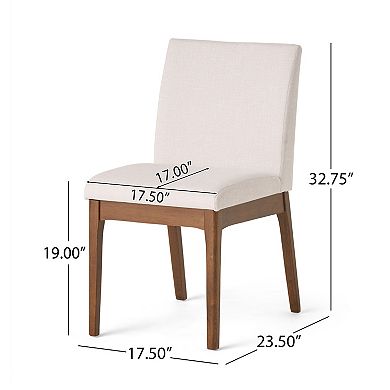 Pnronnc Modern 5-Piece Dining Table Set with One Solid Wood Frame Table and 4 Upholstered Chairs