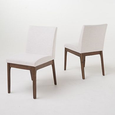 Pnronnc Modern 5-Piece Dining Table Set with One Solid Wood Frame Table and 4 Upholstered Chairs
