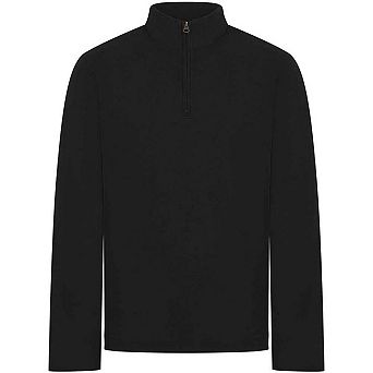 Front Row Mens Pique Quarter Zip Sweatshirt