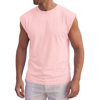 Men's Workout Tank Top Loose Fit Muscle Gym Casual Summer Sleeveless T-Shirts