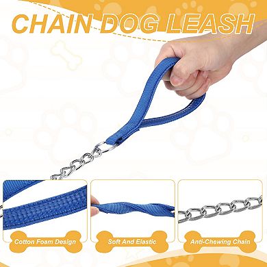 1Pc Heavy Duty Chain Dog Leash Metal Chain Dog Leash