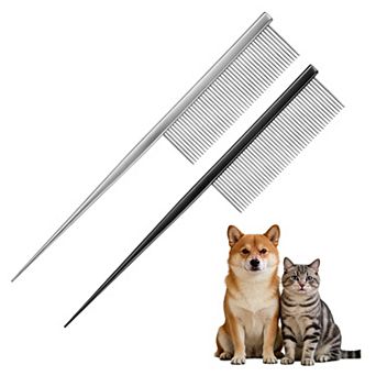 Grooming Pet Comb, Cat Hair Trimmer Combs Loose Hair Removal 2 pc