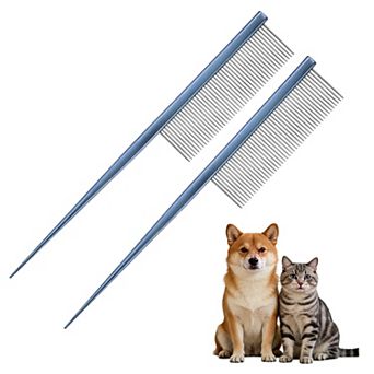 Grooming Pet Comb, Cat Hair Trimmer Combs Loose Hair Removal 2 pc