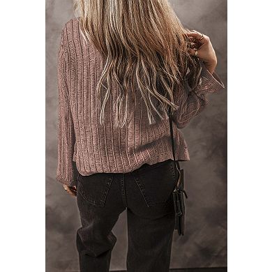 Goat Cut Out Textured Knit Buttoned Cardigan