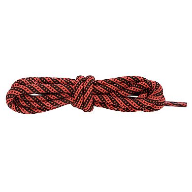 Two-Color Twill Dot Striped Round Shoelaces 2 Pairs for Martin Boots 70.9"