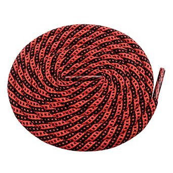 Two-Color Twill Dot Striped Round Shoelaces 2 Pairs for Martin Boots 70.9"