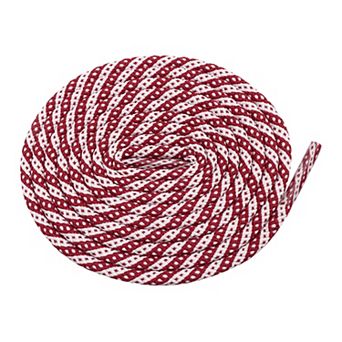 Two-Color Twill Dot Striped Round Shoelaces 2 Pairs for Martin Boots 70.9"