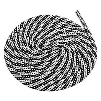 Two-Color Twill Dot Striped Round Shoelaces 2 Pairs for Martin Boots 31.5"