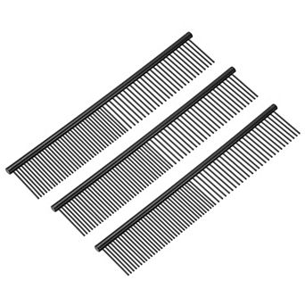 Dog Cat Comb, Rounded Ends for Knots Mats Long Curly Hair Pet 3 pc