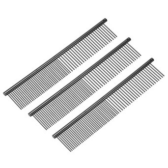 Dog Cat Comb, Rounded Ends for Knots Mats Long Curly Hair Pet 3 pc