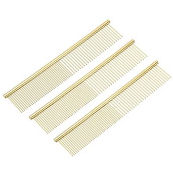 Dog Cat Comb, Rounded Ends for Knots Mats Long Curly Hair Pet 3 pc