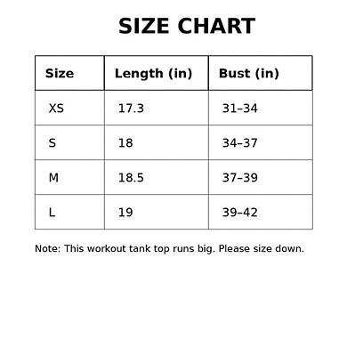 Sol Living Racerback High Support Sports Bra Workout Tank Top