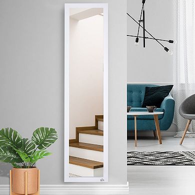 Full-Length Dressing Mirror with Frame, Freestanding or Wall-Mounted