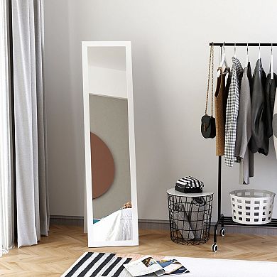 Full-Length Dressing Mirror with Frame, Freestanding or Wall-Mounted