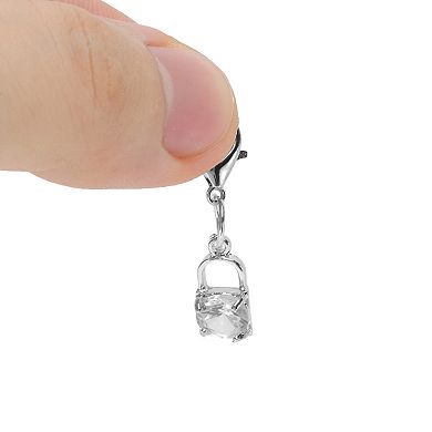 Gemstone Lock Shoelace Charms 1Pair