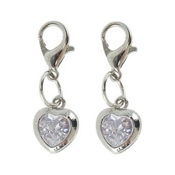 Gemstone Lock Shoelace Charms 1Pair