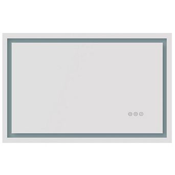LED Bathroom Mirror with Adjustable Brightness and Anti-Fog Surface