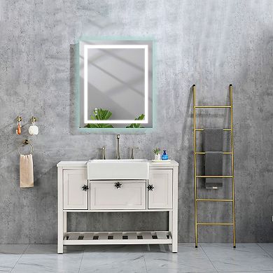 LED Bathroom Mirror with Adjustable Brightness and Anti-Fog Surface