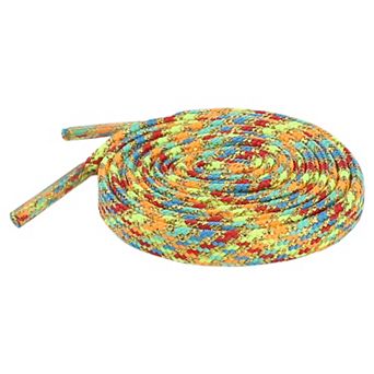Shiny Colorful Metallic Laces Flat Thin Glitter Shoe Laces 2 Pairs 63.0"