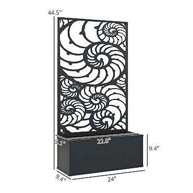 Wall Mount or Freestanding Raised Garden Bed with Climbing Plant Trellis