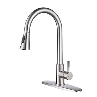 Deck-Mount Sink Faucet Single Handle for Single or Double Bowls