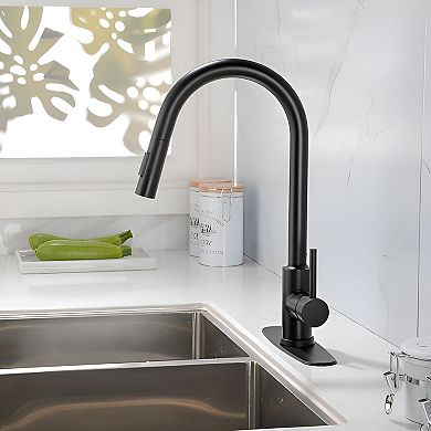 Modern Kitchen Faucet with Pull-Down Sprayer, Swivel Spout, and Multi Spray Modes