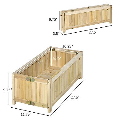 Portable Folding Garden Bed for Vegetables, Herbs, and Flowers